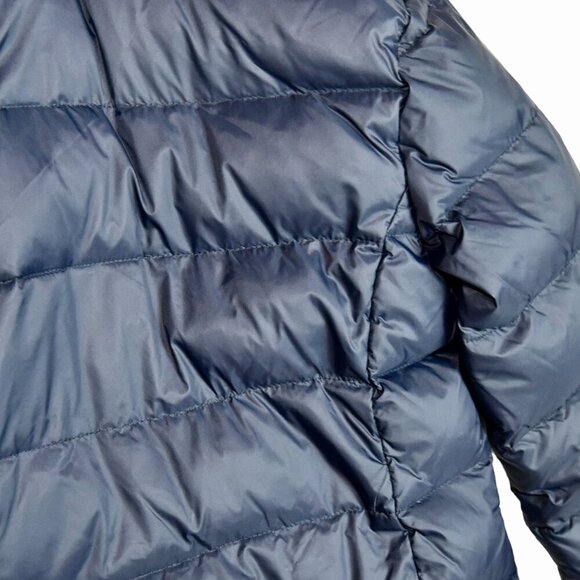 ARMANI JUNIOR Duck Down Puffer Jacket Parka Navy Preppy Luxury Winter Coat 8 A - Picture 4 of 9